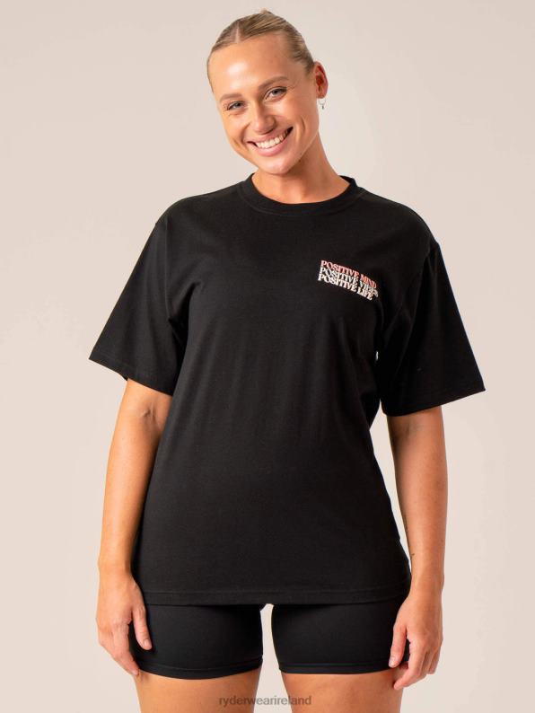 Ryderwear Positive Vibes T-Shirt Black Women Clothing 4Z2T804