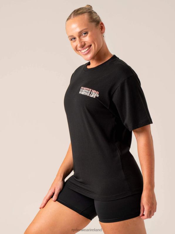 Ryderwear Positive Vibes T-Shirt Black Women Clothing 4Z2T804