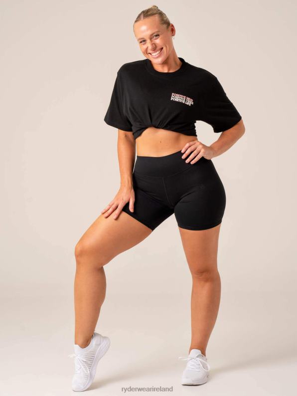 Ryderwear Positive Vibes T-Shirt Black Women Clothing 4Z2T804