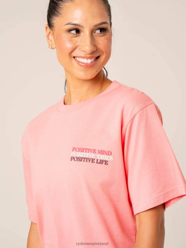 Ryderwear Positive Vibes T-Shirt Pink Women Clothing 4Z2T803