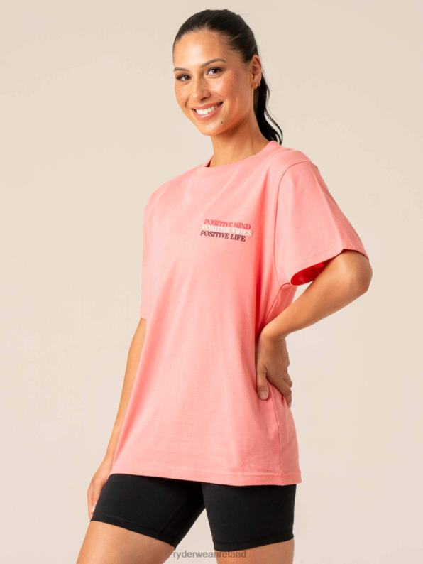 Ryderwear Positive Vibes T-Shirt Pink Women Clothing 4Z2T803