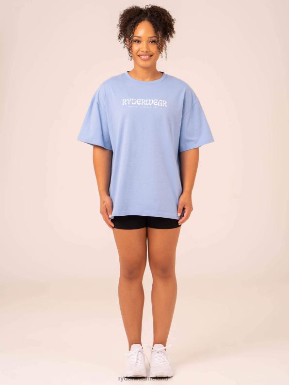 Ryderwear Retro Oversized T-Shirt Cornflower Blue Women Clothing 4Z2T749