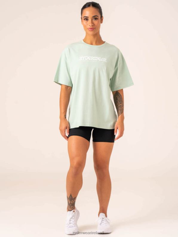 Ryderwear Retro Oversized T-Shirt Mint Women Clothing 4Z2T751