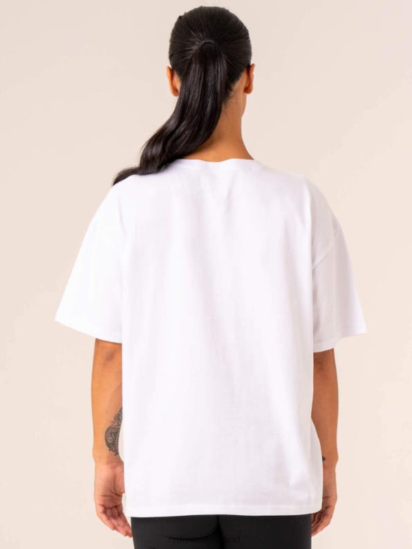 Ryderwear Retro Oversized T-Shirt White Women Clothing 4Z2T750