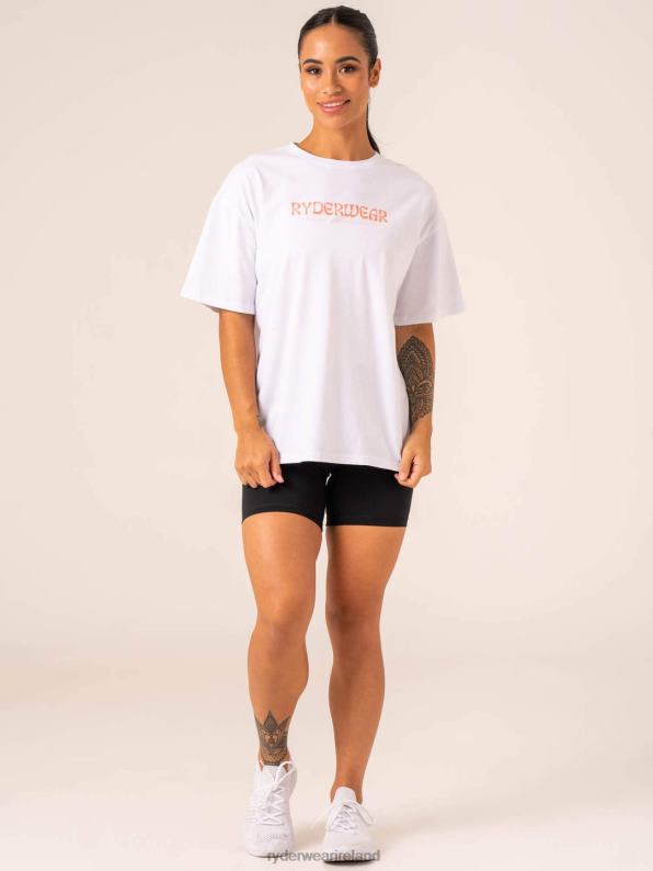 Ryderwear Retro Oversized T-Shirt White Women Clothing 4Z2T750