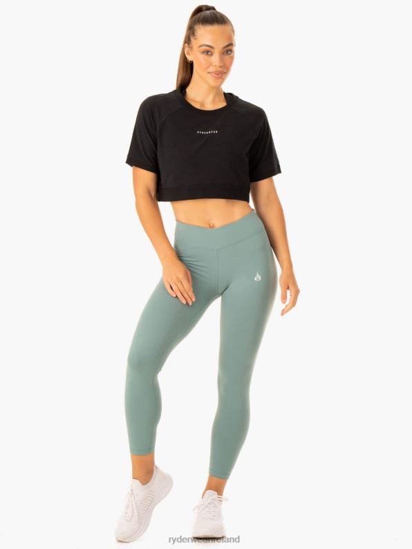 Ryderwear Revival Cotton T-Shirt Black Women Clothing 4Z2T901