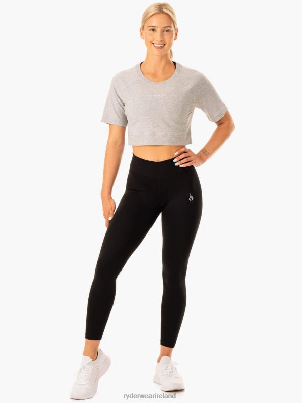 Ryderwear Revival Cotton T-Shirt Grey Marl Women Clothing 4Z2T900