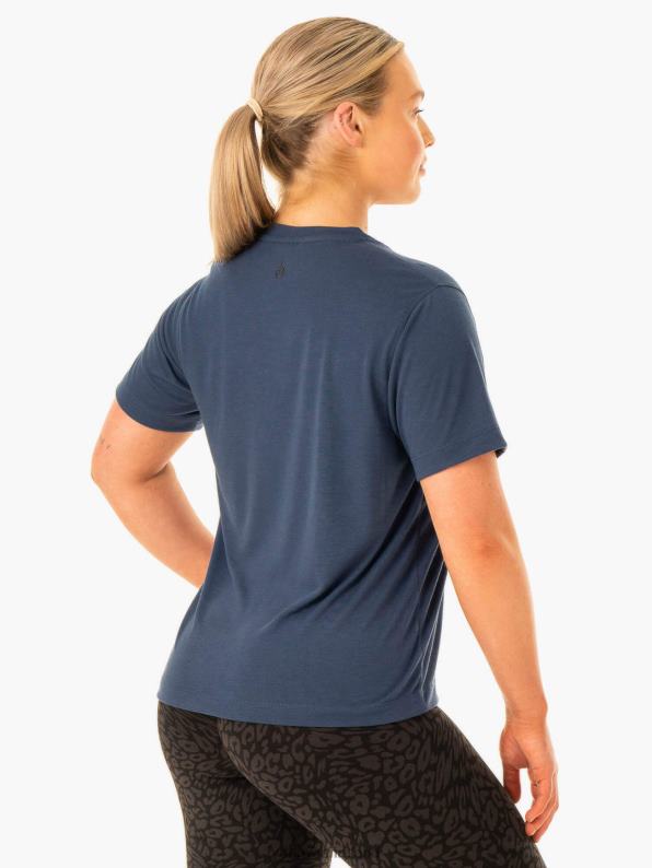 Ryderwear Rotation T-Shirt Navy Women Clothing 4Z2T860