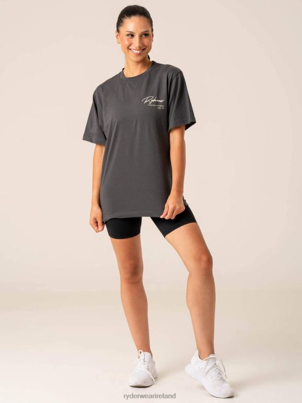 Ryderwear Signature T-Shirt Charcoal Women Clothing 4Z2T802