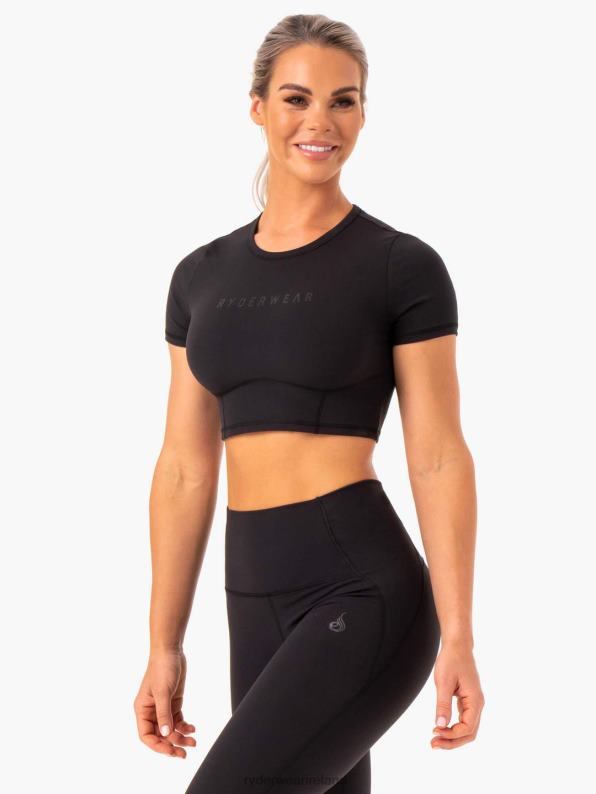 Ryderwear Sola Fitted T-Shirt Black Women Clothing 4Z2T1015