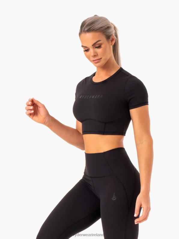 Ryderwear Sola Fitted T-Shirt Black Women Clothing 4Z2T1015