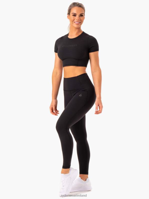 Ryderwear Sola Fitted T-Shirt Black Women Clothing 4Z2T1015
