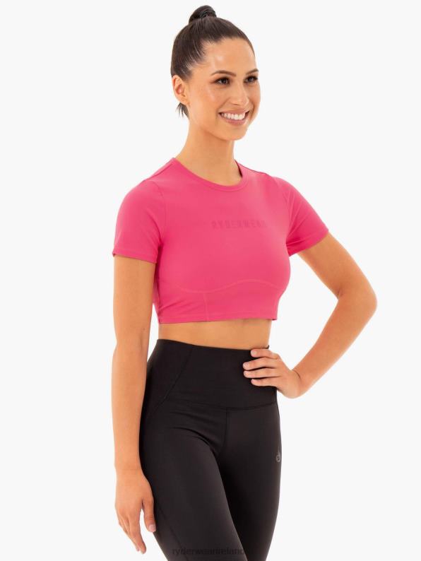 Ryderwear Sola Fitted T-Shirt Pink Women Clothing 4Z2T1014