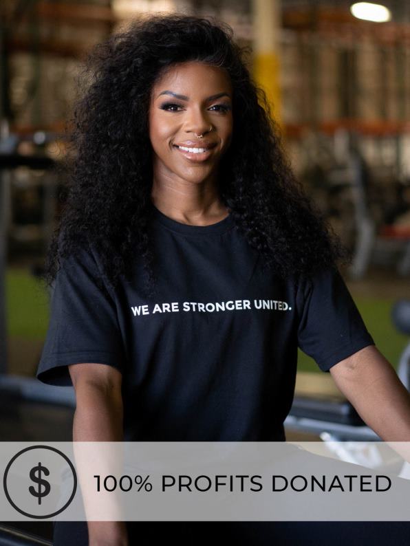 Ryderwear Stronger United Oversized T-Shirt Black Women Clothing 4Z2T835