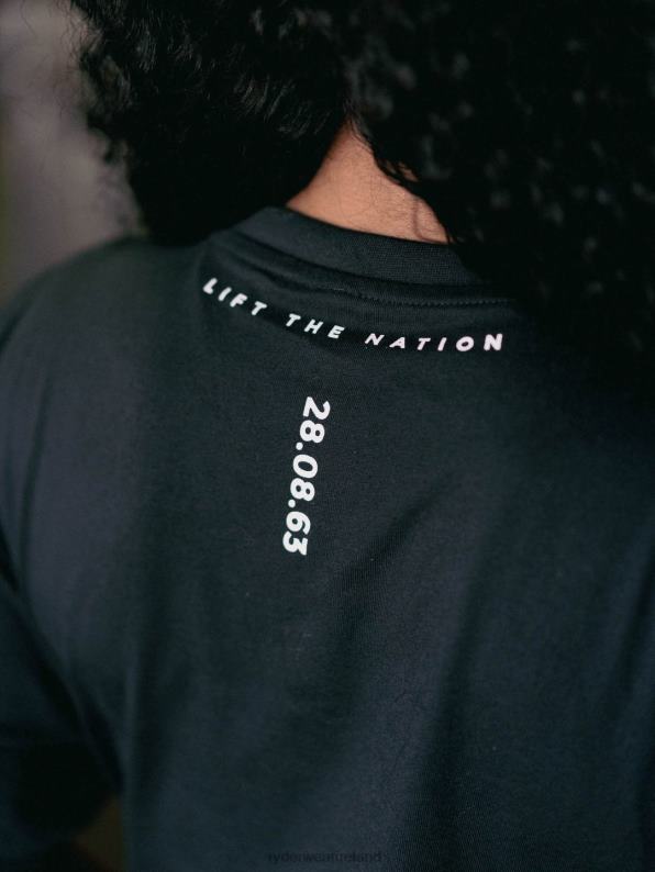 Ryderwear Stronger United Oversized T-Shirt Black Women Clothing 4Z2T835