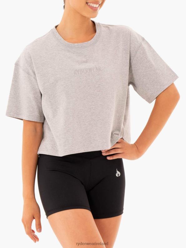 Ryderwear Studio T-Shirt Grey Marl Women Clothing 4Z2T997