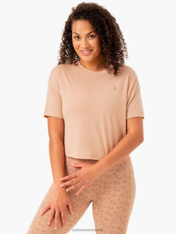 Ryderwear Ultra Scoop T-Shirt Tan Women Clothing 4Z2T942