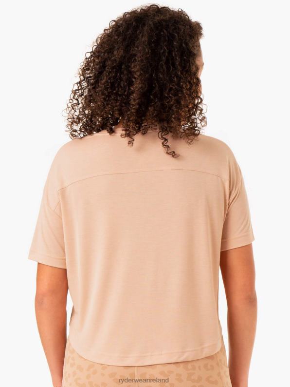 Ryderwear Ultra Scoop T-Shirt Tan Women Clothing 4Z2T942