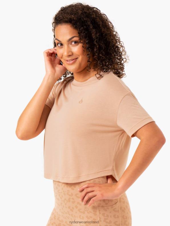 Ryderwear Ultra Scoop T-Shirt Tan Women Clothing 4Z2T942