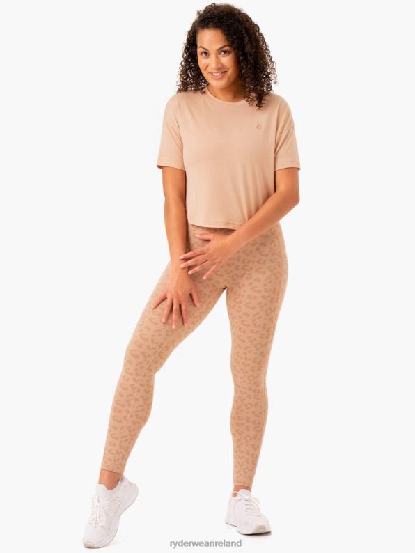 Ryderwear Ultra Scoop T-Shirt Tan Women Clothing 4Z2T942