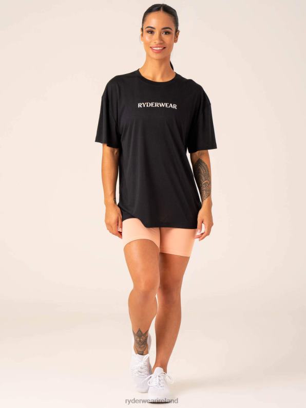 Ryderwear Unstoppable Oversized T-Shirt Black Women Clothing 4Z2T792