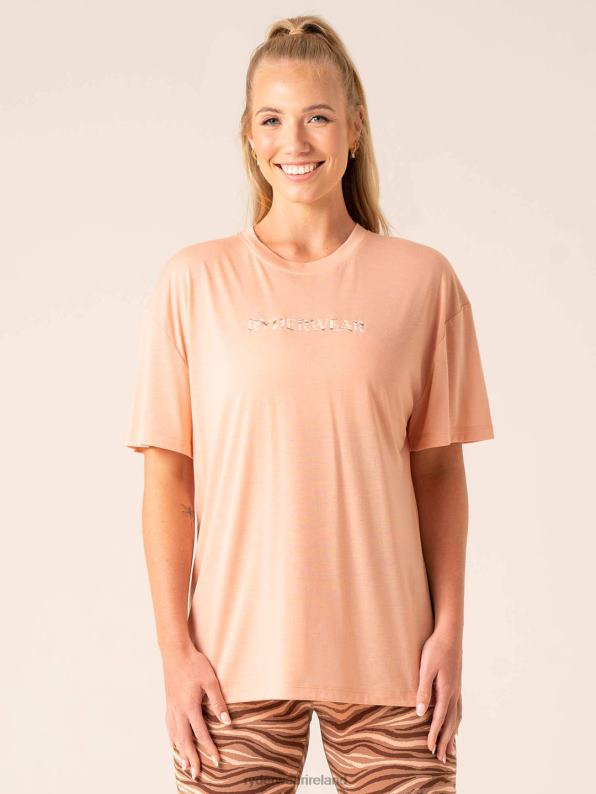 Ryderwear Unstoppable Oversized T-Shirt Peach Women Clothing 4Z2T789