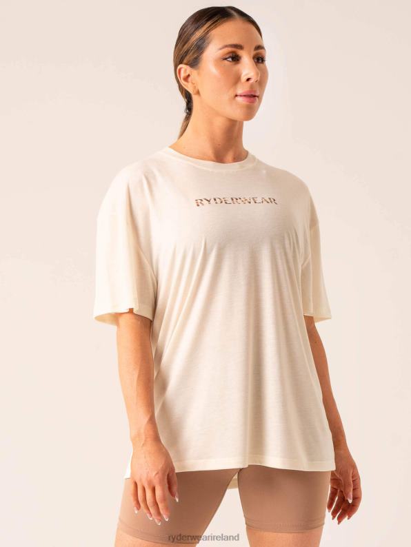 Ryderwear Unstoppable Oversized T-Shirt Vanilla Women Clothing 4Z2T791