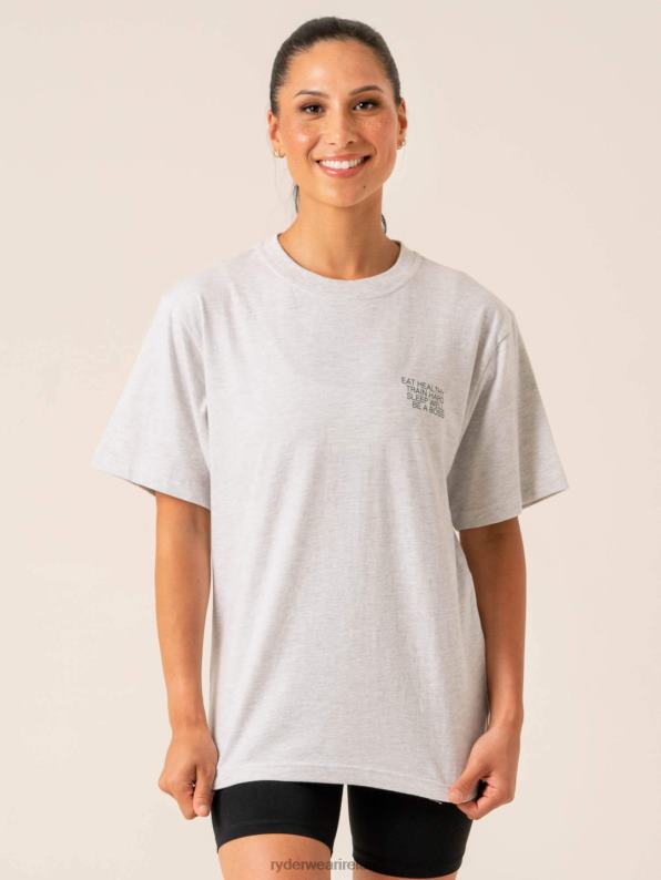 Ryderwear Wellness T-Shirt Snow Marl Women Clothing 4Z2T800