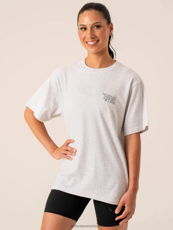 Ryderwear Wellness T-Shirt Snow Marl Women Clothing 4Z2T800