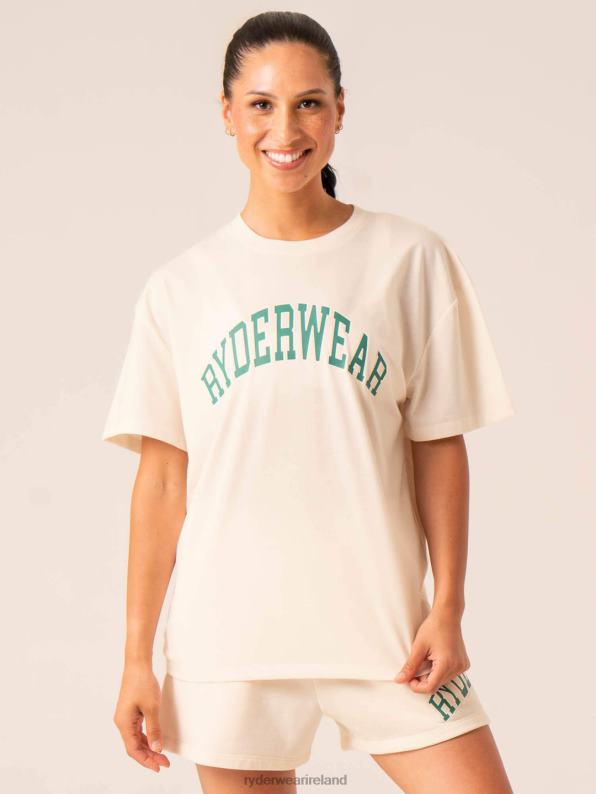Ryderwear Wocollegiate T-Shirt Chalk Women Clothing 4Z2T783