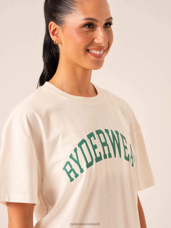 Ryderwear Wocollegiate T-Shirt Chalk Women Clothing 4Z2T783