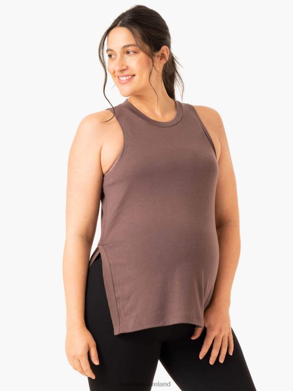 Ryderwear Active Bump Tank Chocolate Women Clothing 4Z2T854