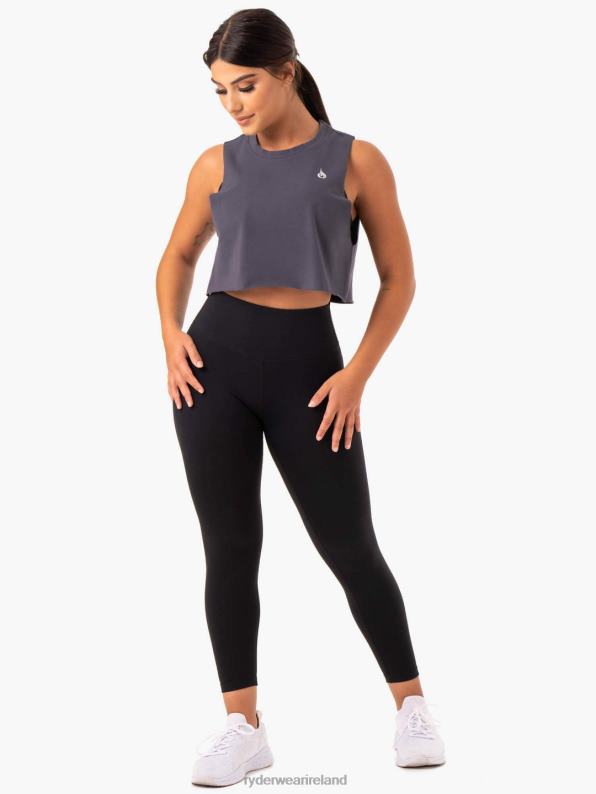 Ryderwear Base Muscle Tank Charcoal Women Clothing 4Z2T1001