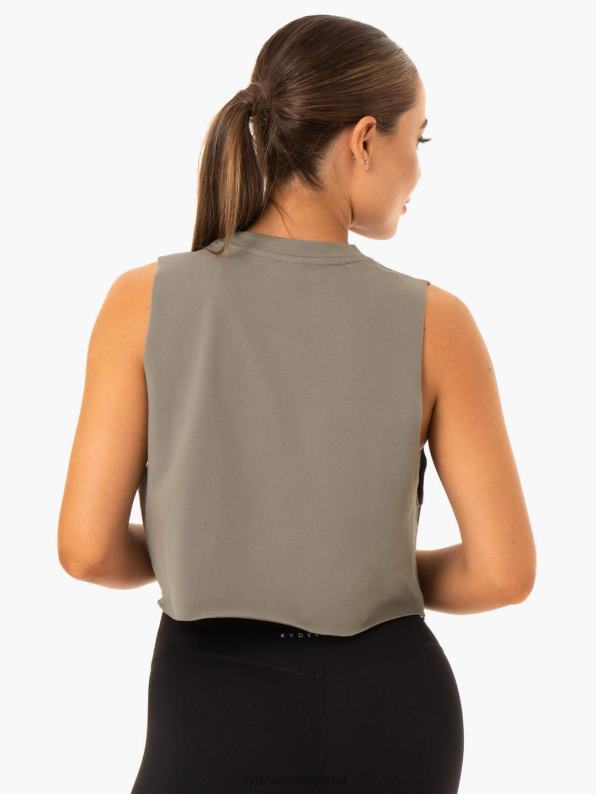 Ryderwear Base Muscle Tank Khaki Women Clothing 4Z2T1000