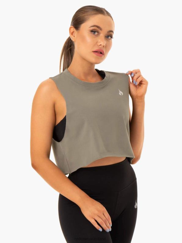 Ryderwear Base Muscle Tank Khaki Women Clothing 4Z2T1000