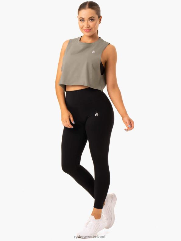 Ryderwear Base Muscle Tank Khaki Women Clothing 4Z2T1000