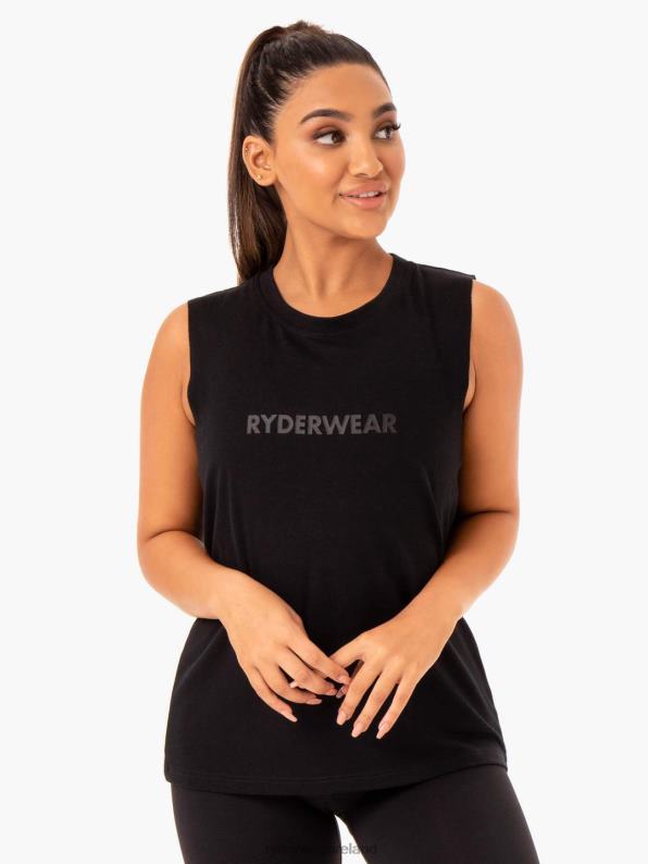 Ryderwear Base Regular Cut Tank Black Women Clothing 4Z2T1003