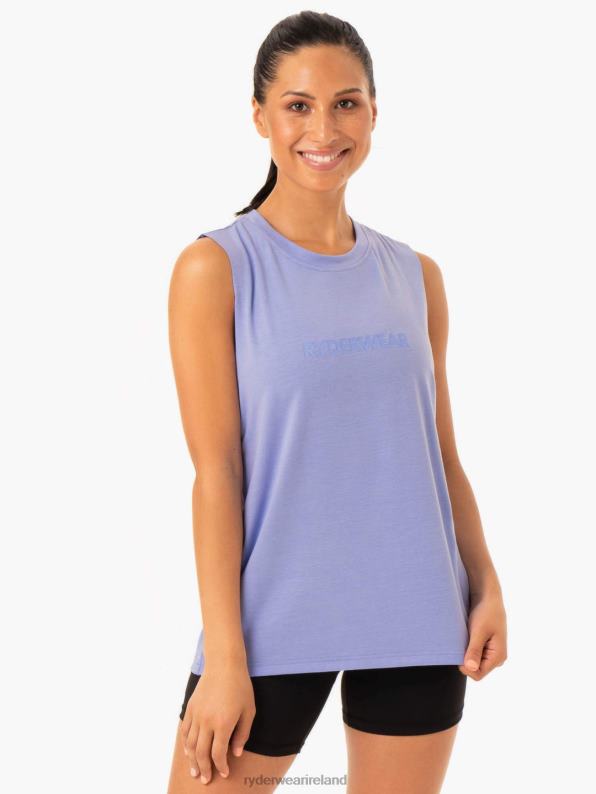Ryderwear Base Regular Cut Tank Purple Women Clothing 4Z2T1004