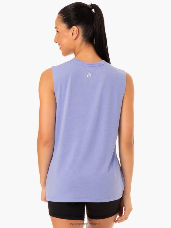 Ryderwear Base Regular Cut Tank Purple Women Clothing 4Z2T1004