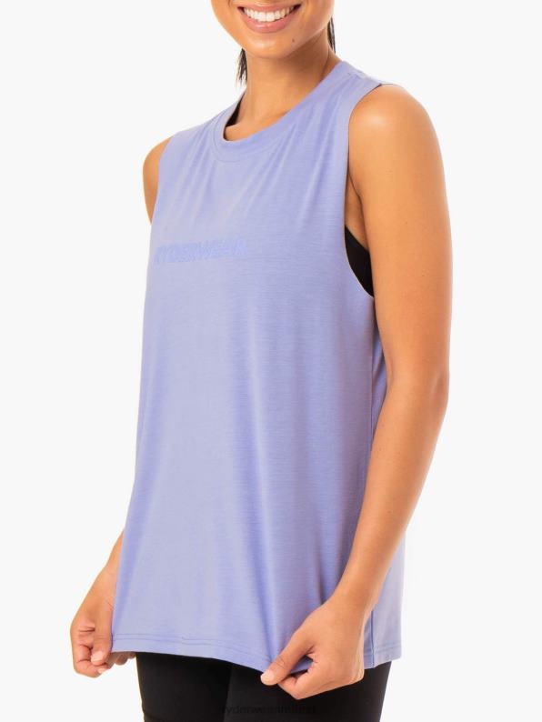 Ryderwear Base Regular Cut Tank Purple Women Clothing 4Z2T1004