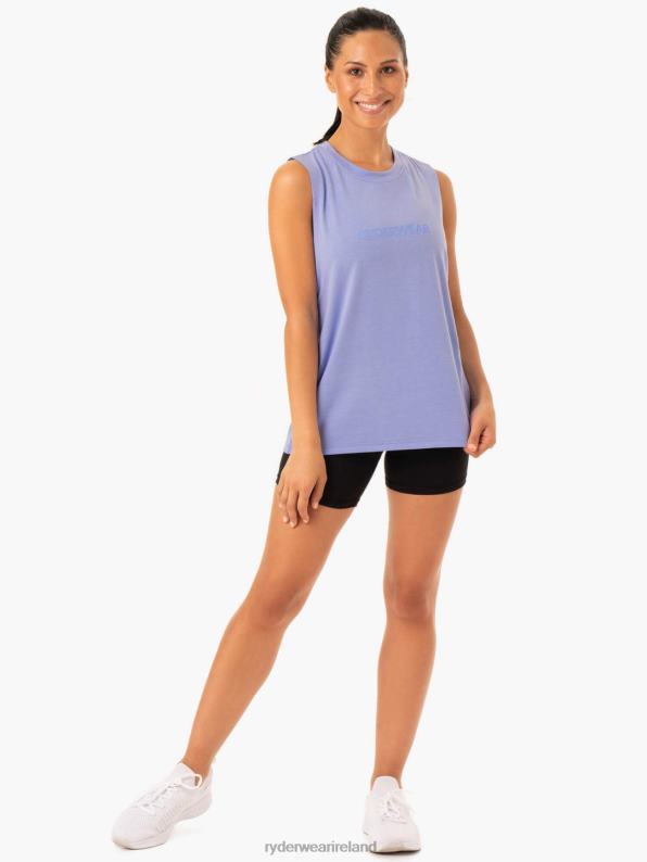 Ryderwear Base Regular Cut Tank Purple Women Clothing 4Z2T1004