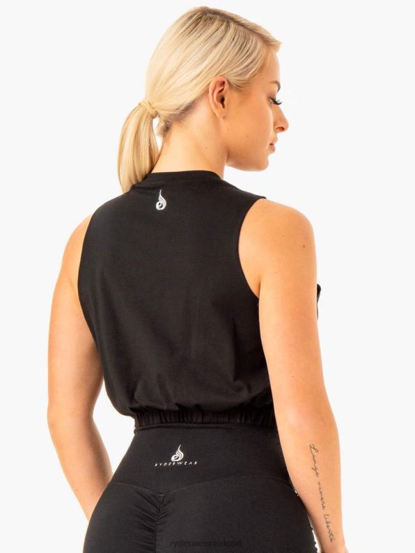 Ryderwear Boxer Muscle Tank Black Women Clothing 4Z2T959