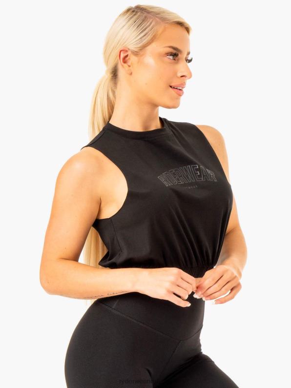Ryderwear Boxer Muscle Tank Black Women Clothing 4Z2T959