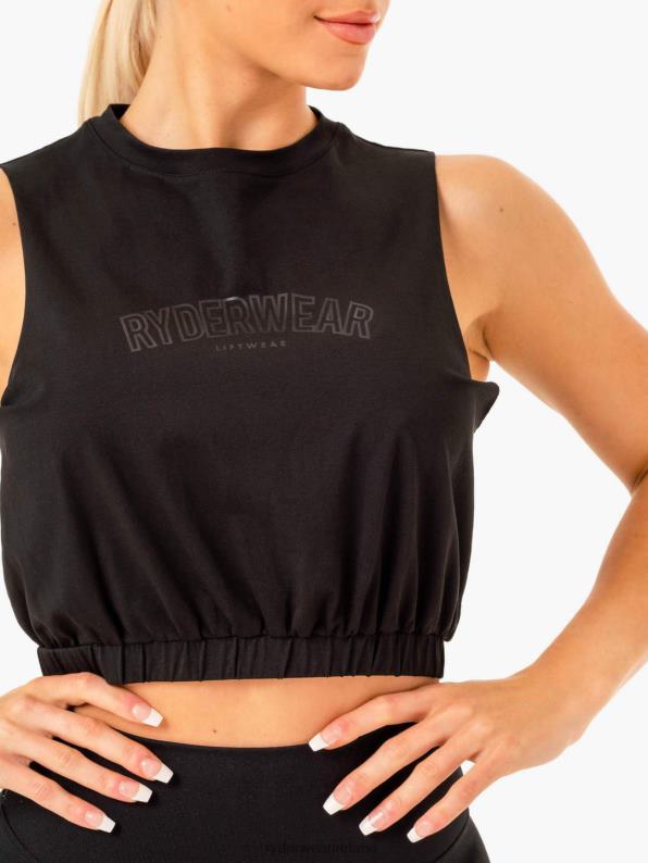 Ryderwear Boxer Muscle Tank Black Women Clothing 4Z2T959