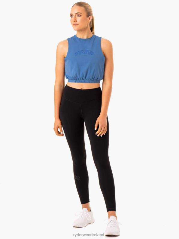 Ryderwear Boxer Muscle Tank Blue Women Clothing 4Z2T961