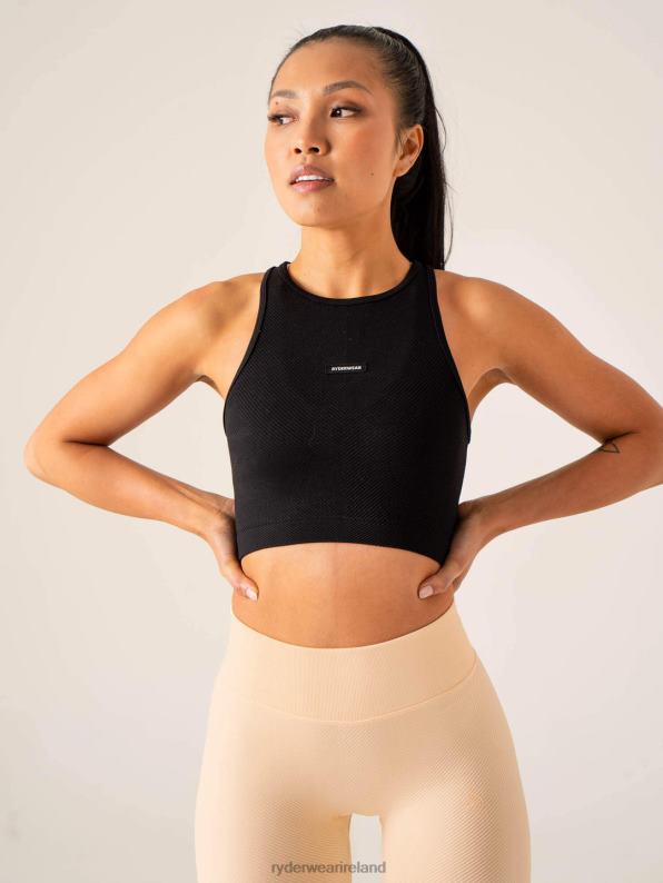 Ryderwear Circuit Rib Seamless Tank Black Women Clothing 4Z2T833