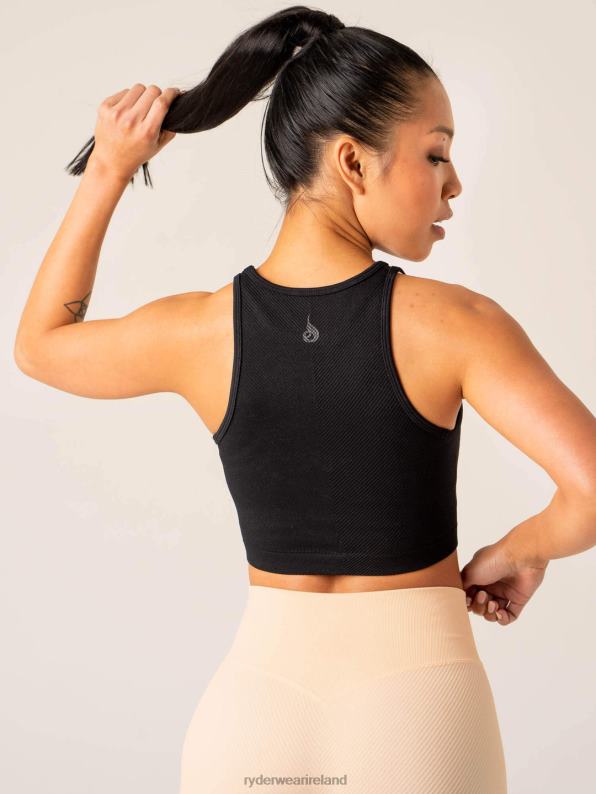 Ryderwear Circuit Rib Seamless Tank Black Women Clothing 4Z2T833