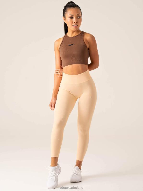 Ryderwear Circuit Rib Seamless Tank Chocolate Women Clothing 4Z2T832