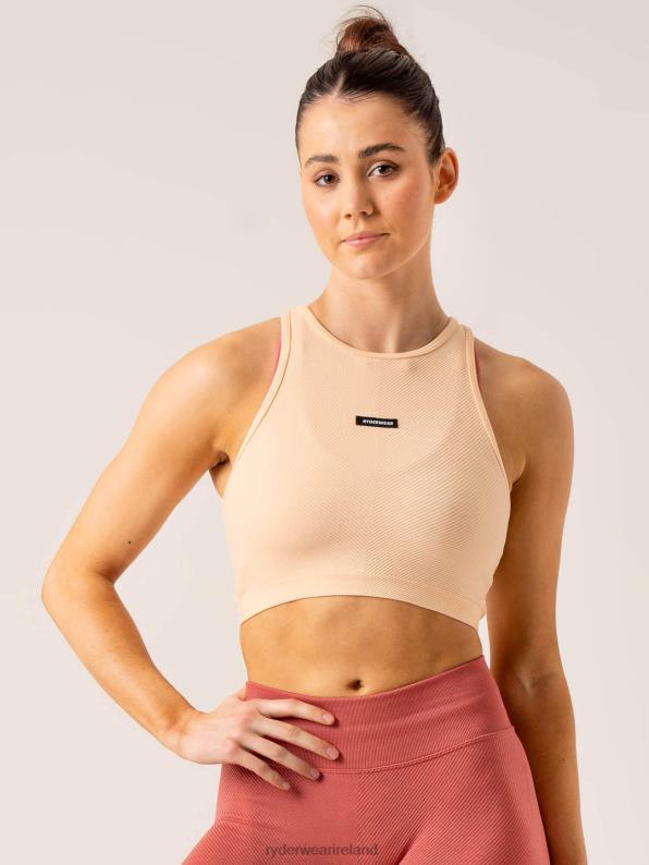 Ryderwear Circuit Rib Seamless Tank Peach Sorbet Women Clothing 4Z2T831