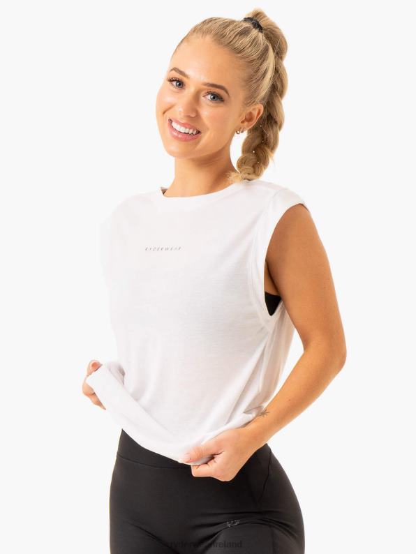 Ryderwear Element Wide Cut Tank White Women Clothing 4Z2T857